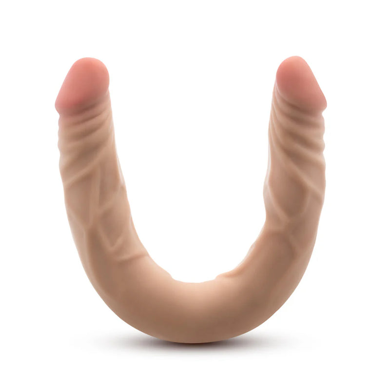 Dr. Skin Plus - 14” Posable Double Dong - Beige (9021548363993)