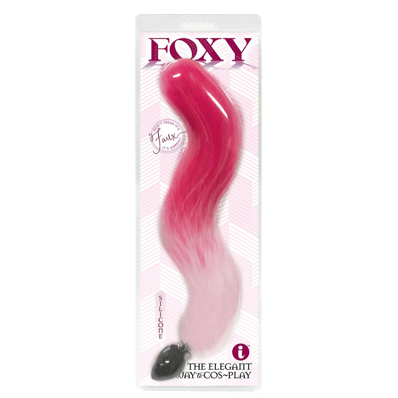Foxy Silicone Tail Butt Plug-Pink (8253677109465)