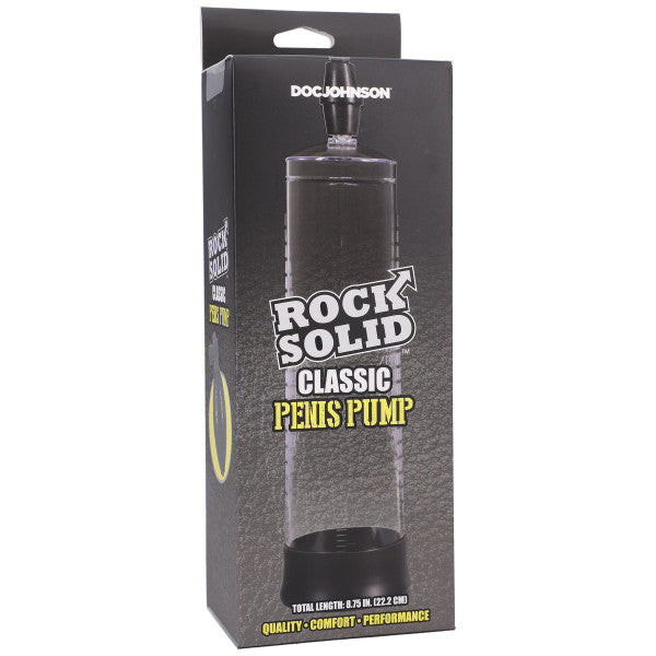Rock Solid - Classic Penis Pump - Black/Clear (8236636242137)