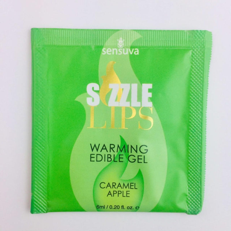 Sizzle Lips Warming Edible Gel Caramel Apple Foil (7731500187865)