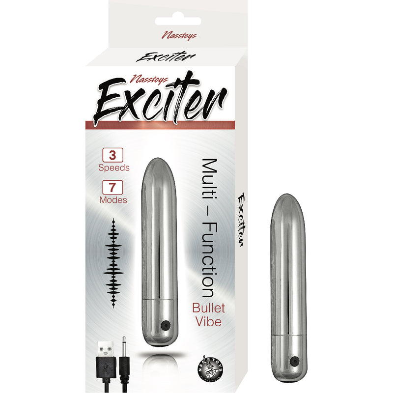 EXCITER MULTI FUNCTION BULLET VIBE-SILVER (7828566343897)