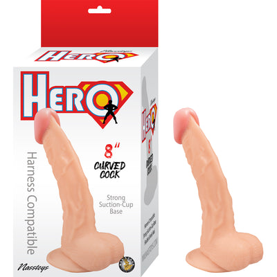 HERO 8″ CURVED COCK-WHTE (7828597768409)