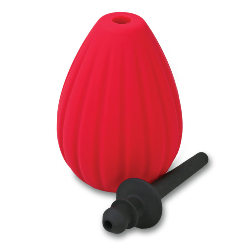 Prelude Silicone Enema Bulb Kit Douche  - Red/Black (7830137864409)
