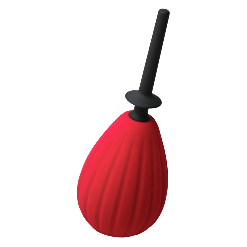 Prelude Silicone Enema Bulb Kit Douche  - Red/Black (7830137864409)