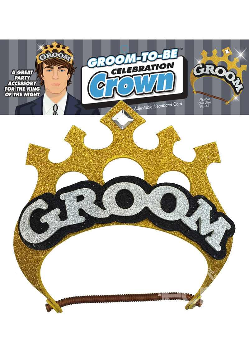 Groom-To-Be Celebration Crown - Gold/Silver (7543004233945)
