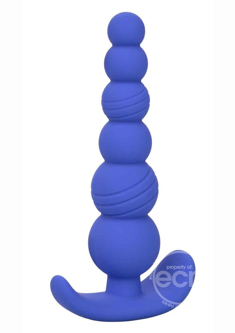 Cheeky X-6 Beads Silicone Anal Probe - Blue (7659141791961)