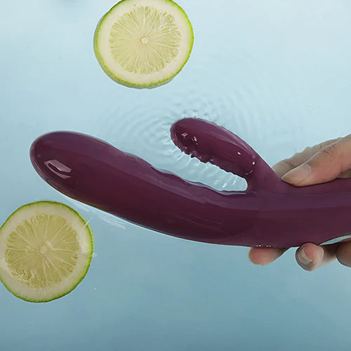 Svakom Avery Silicone Dual Stimulating Rechargeable Vibrator - Violet (8027498938585)