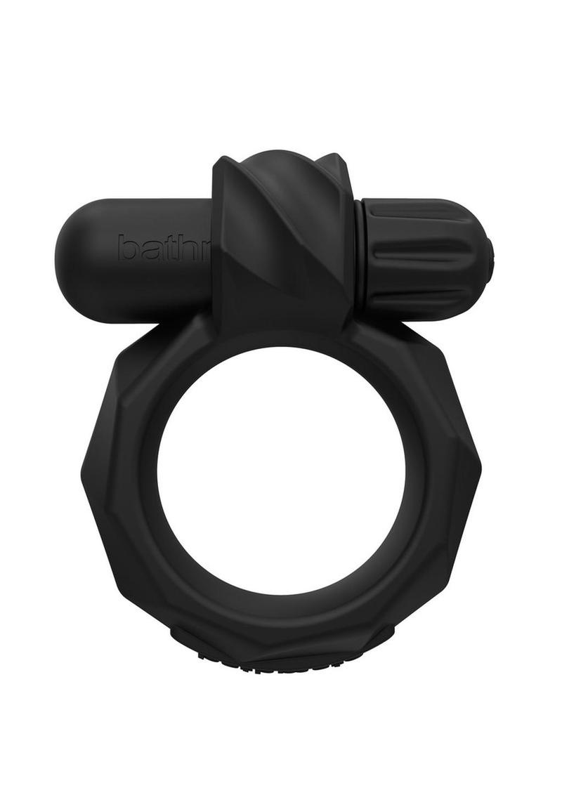 Bathmate Maximus Vibe 45 Rechargeable Silicone Cock Ring - Black (8106942988505) (8127921651929)