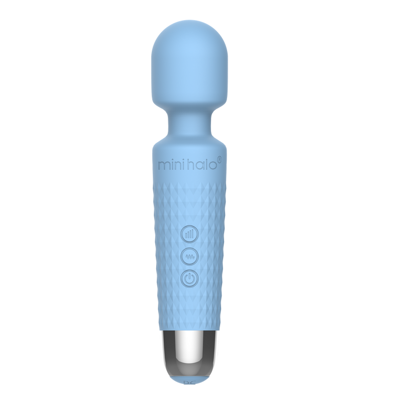 Mini Halo Wand Vibrator Powder Blue (6973522510021)