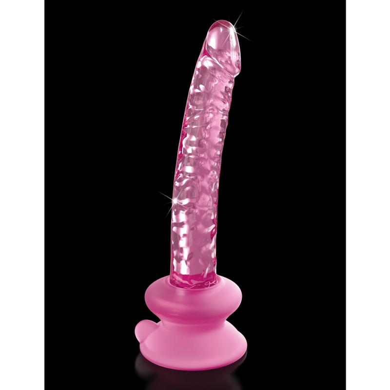 Icicles No. 86 Glass Wand with Bendable Silicone Suction Cup - Pink (7790995374297)