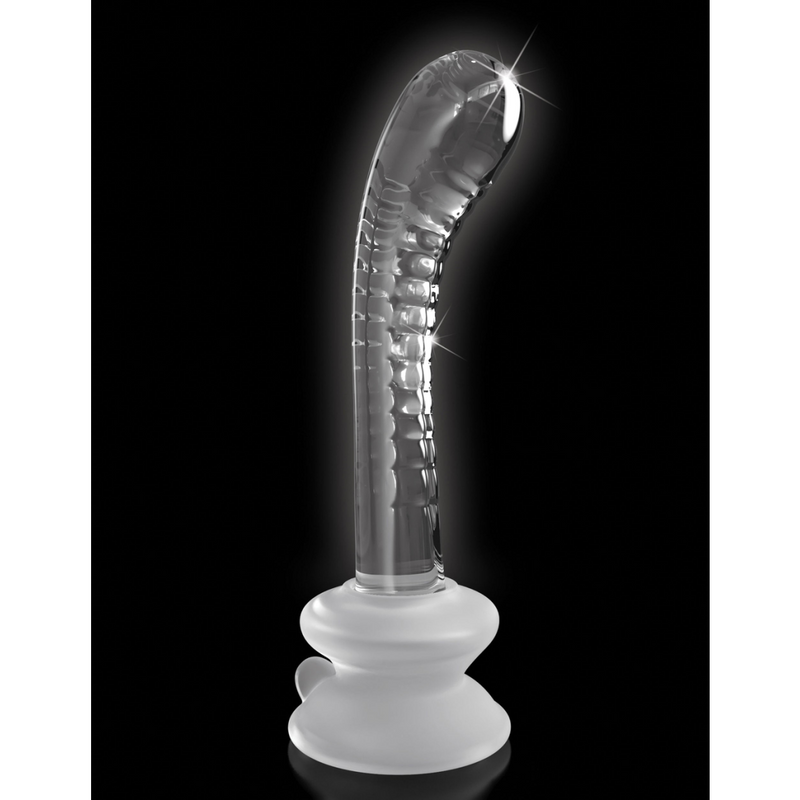 Icicles No. 88 Glass G-Spot Wand with Bendable Silicone Suction Cup - Clear (7791002353881)