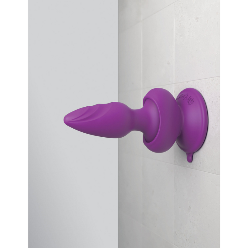 3Some Wall Banger Silicone Rechargeable Remote Control Anal Plug - Purple (7791818080473)