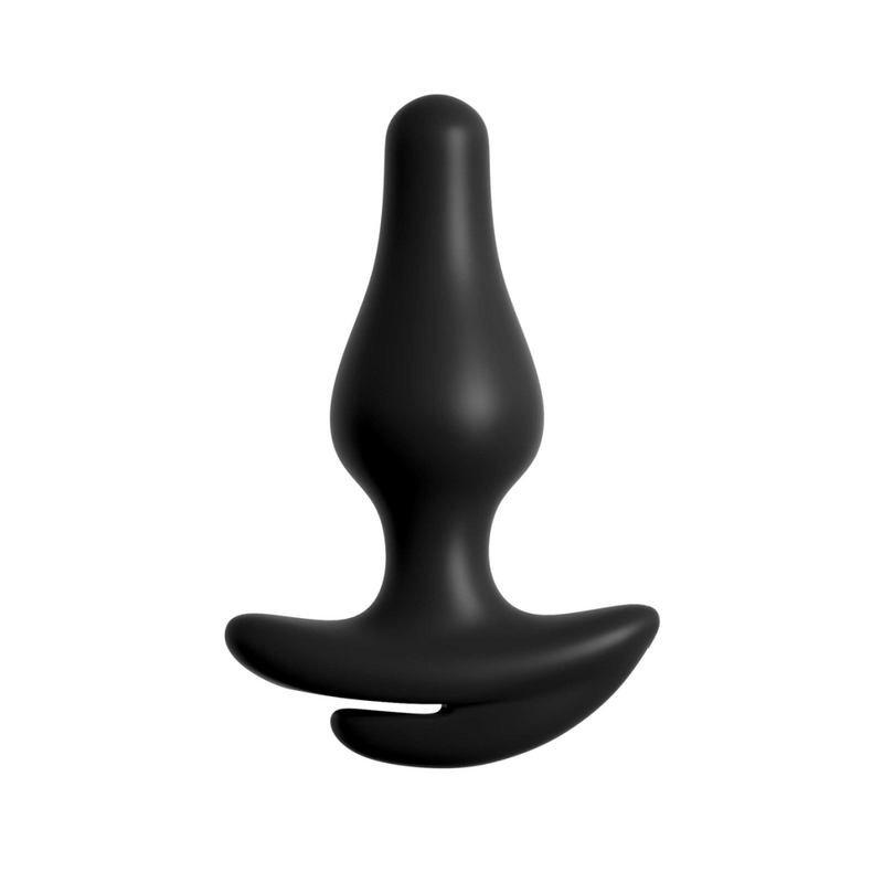 Hookup Panties Crotchless Love Garter - XL/2XL - Black (7796529987801)