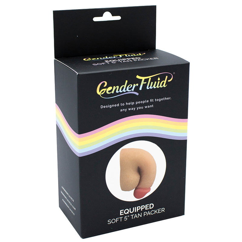 Gender Fluid Equipped Soft Packer-Tan 5" (7830171779289)