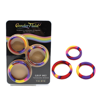 Gender Fluid Grip Me Tension Ring Set-Tie Dye (7830585770201)