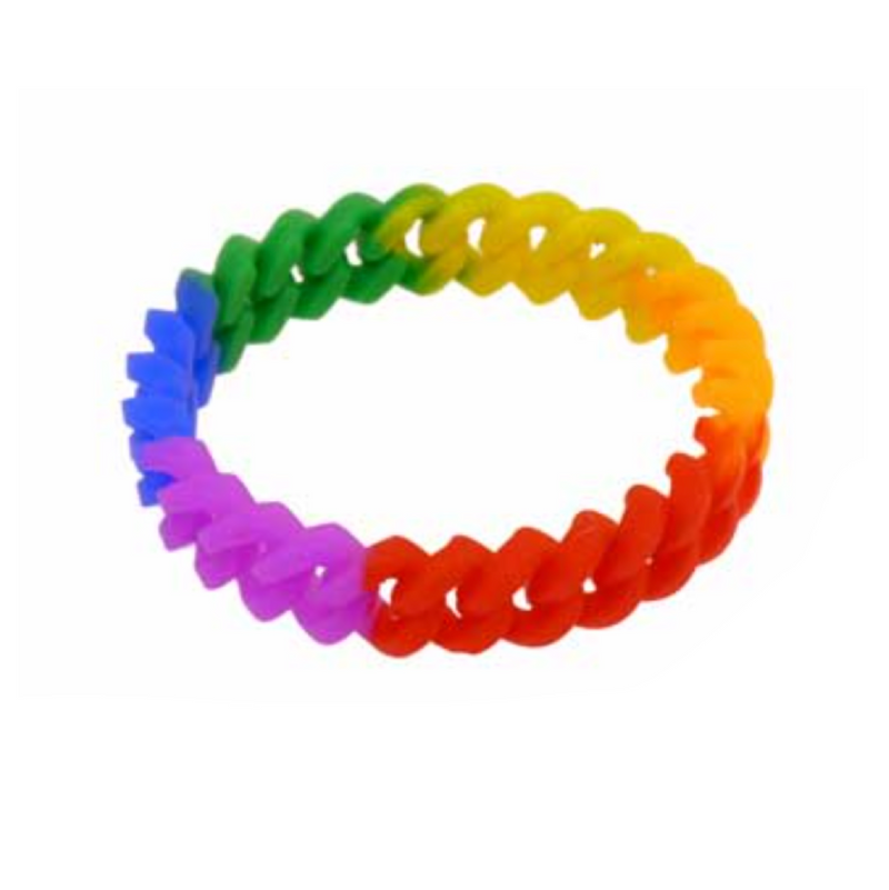 Rainbow Chainlink Bracelet (6706063999173)