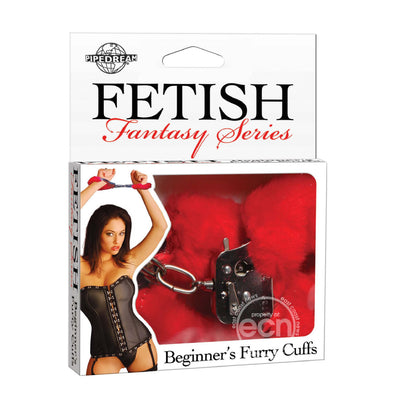 Fetish Fantasy Series Beginners Furry Cuffs Red (6645263728837)
