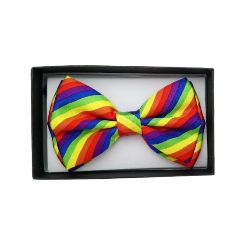 Rainbow Diagonal Stripe Bowtie (6705959698629)