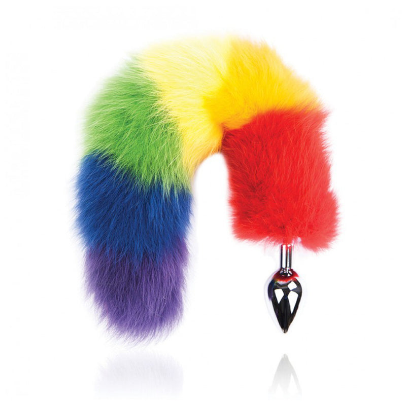 Rainbow Foxy Tail Butt Plug (6656030048453)