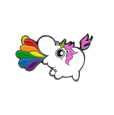Chubby (THICC) Rainbow Unicorn Lapel Pin (6706070814917)