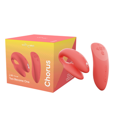 We-Vibe Chorus Rechargeable Couples Vibrator with Squeeze Control - Crave Coral (6957695729861)