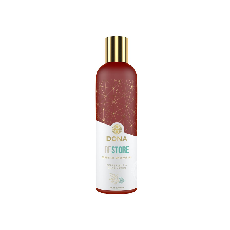 Dona Restore Vegan Massage Oil Peppermint & Eucalyptus 4oz (7626551165145)
