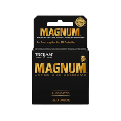 Trojan Condón Magnum  , 3 piezas (6960091365573)