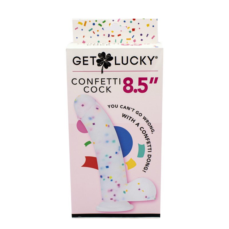 Get Lucky Confetti Dildo 8.5" (8042643882201)