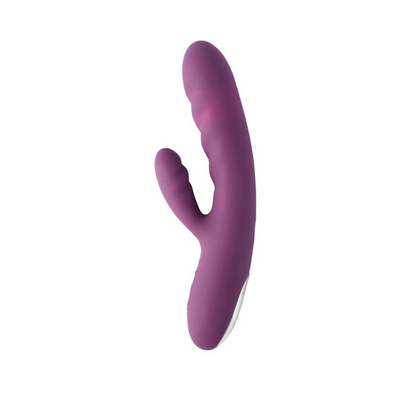 Svakom Avery Silicone Dual Stimulating Rechargeable Vibrator - Violet (8027498938585)