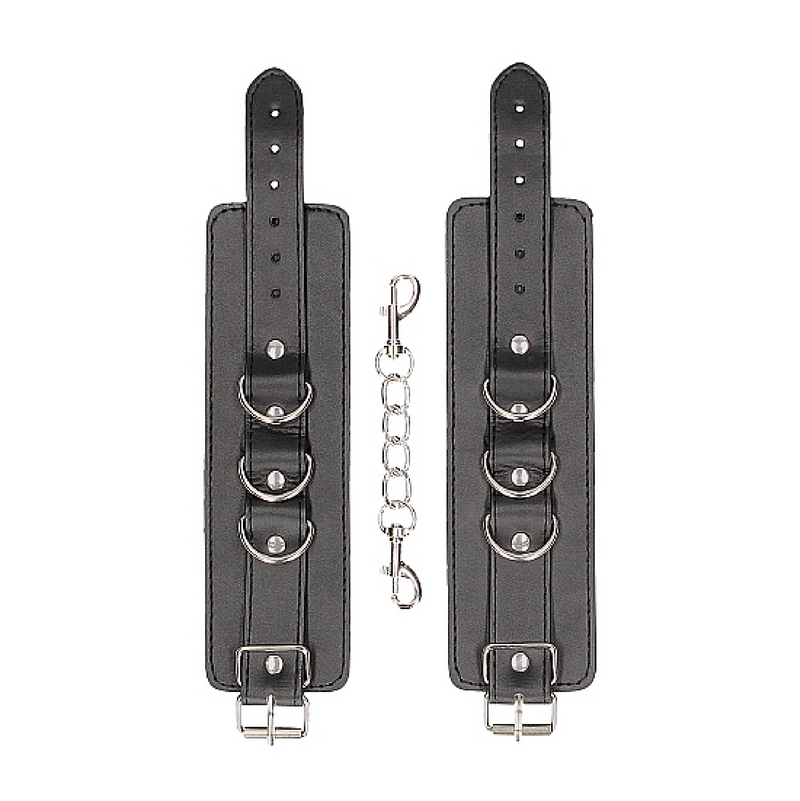 Bonded Leather Hand or Ankle Cuffs - With Adjustable Straps (8055364714713)