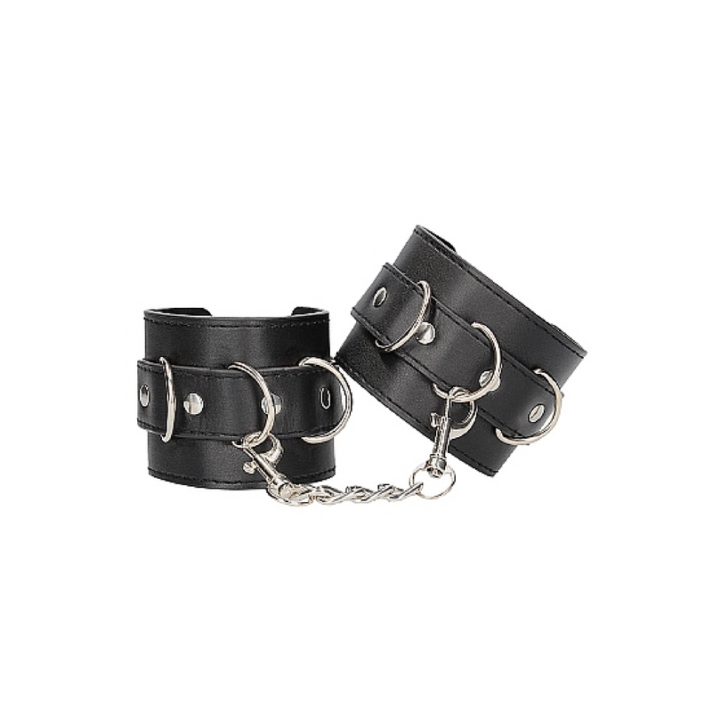 Bonded Leather Hand or Ankle Cuffs - With Adjustable Straps (8055364714713)
