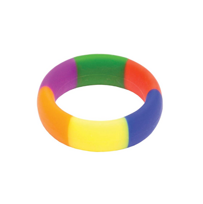 The 9's - Pride 365 Silicone Cock Ring - Rainbow (6655259508933)