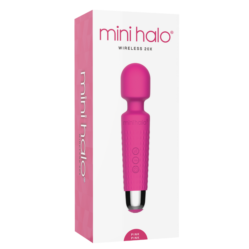 Mini Halo Wand Vibrator Pink Pink (7472438313177)