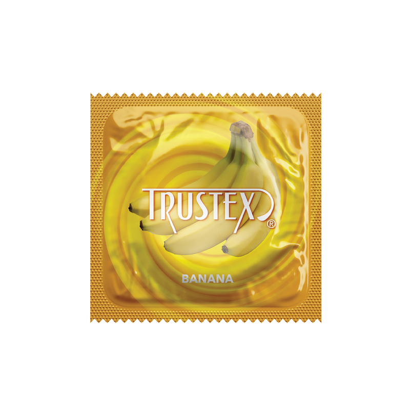 Trustex Flavored Latex Condom Banana UNIT (7911714554073)