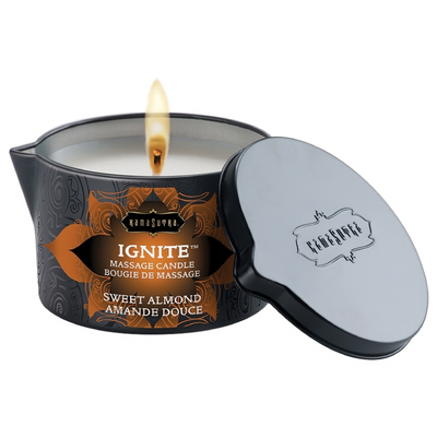 IGNITE massage oil candle 170g - Sweet Almond (8066577334489)
