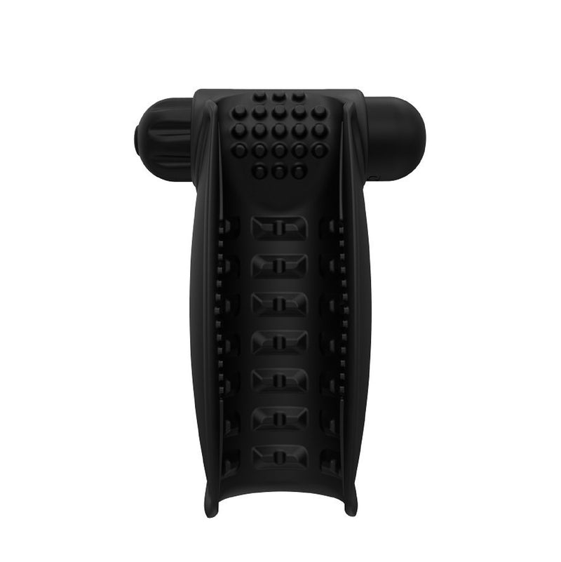 Bathmate Hand Vibe Silicone Rechargeable Stroker - Black (8106925687001)