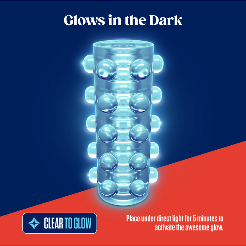 Rize - Swich - Glow in the Dark Self-Lubricating Stroker  - Clear (8125509992665)