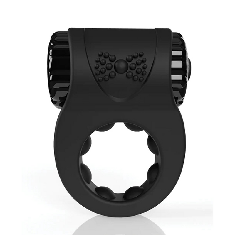Charged BigO Ritz Rechargeable Vibrating Cock Ring - Black (8129870463193)
