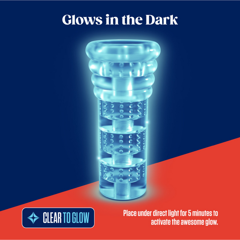 Rize - Swich - Glow in the Dark Self-Lubricating Stroker  - Clear (8124500738265)