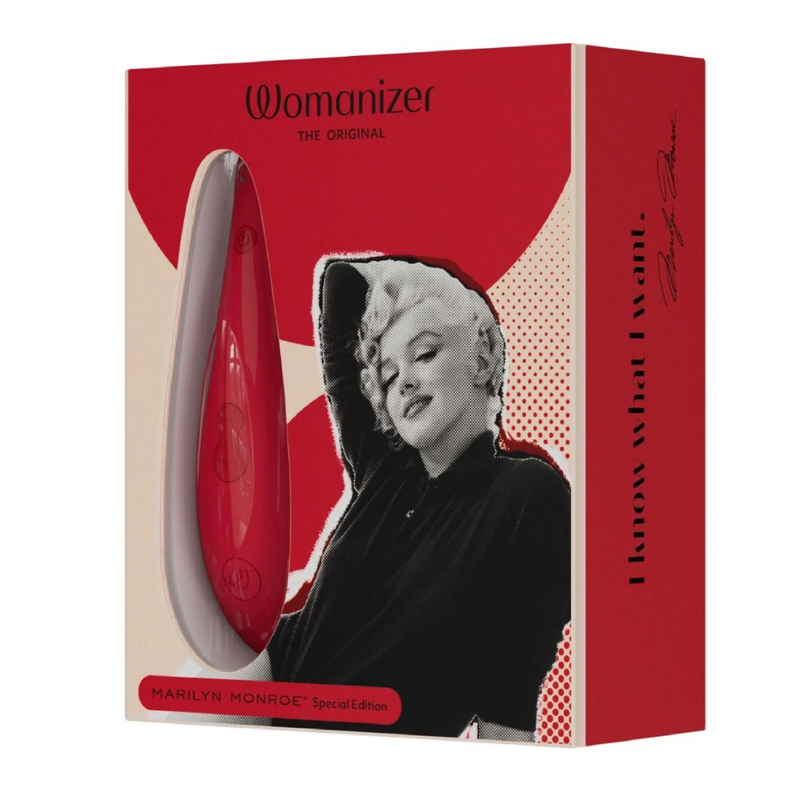 Womanizer Marilyn Monroe Special Edition Rechargeable Clitoral Stimulator - Vivid Red (8073781149913)