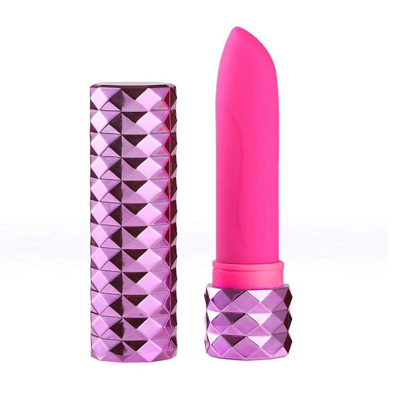 ROXIE Crystal Gems USB Rechargeable Lipstick Bullet Vibrator Pink (8130223538393)
