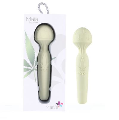 MARLIE 420 Series 15-Function Silicone Bendable Rechargeable Waterproof Vibrating Pleasure Wand (8105893691609)