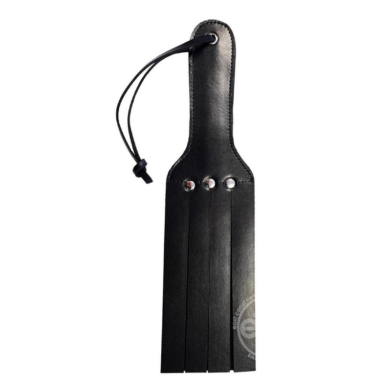 Rouge 4 Strap Leather Paddle - Black (8134277988569)