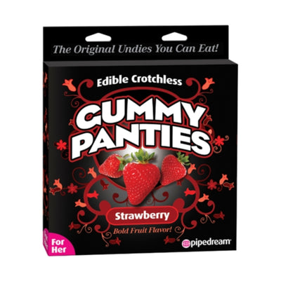 Edible Crotchless Gummy Panties Strawberry (4485356093539)