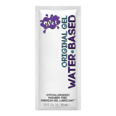WET®  Original® Water Based Gel .33 FL.oz/10ML Pouch (4499668762723)