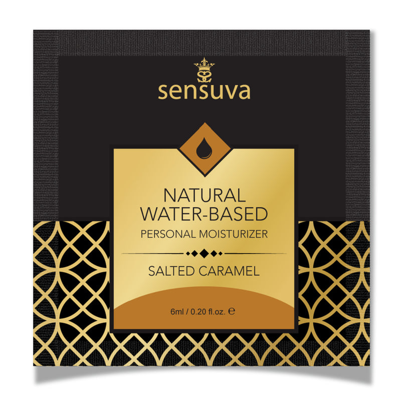 Sensuva Natural Water Based Salted Caramel Flavored Lubricant .2oz (6119440384197)