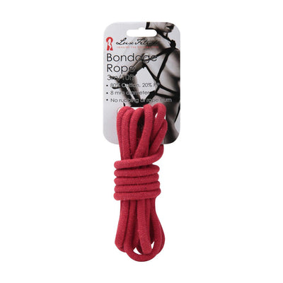 Lux Fetish Bondage Rope Red 10 Feet (4161646231651)