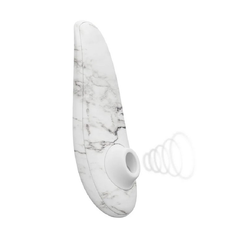 Womanizer Marilyn Monroe Special Edition Rechargeable Clitoral Stimulator - White Marble (8002163867865)