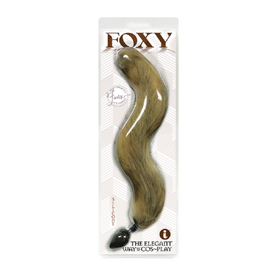 Foxy Silicone Tail Butt Plug-Gold (8014060880089)