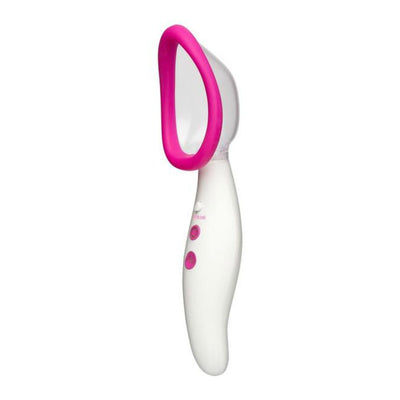 Automatic Vibrating Rechargeable Pussy Pump White And Pink (1435792998499)